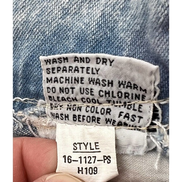 Vtg 80's Jordache Pants Acid Wash High Waist Pleated Denim Jeans Womens 16 - Picture 5 of 6